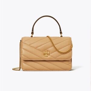 Tory Burch - MINI KIRA CHEVRON TOP HANDLE CHAIN WALLET